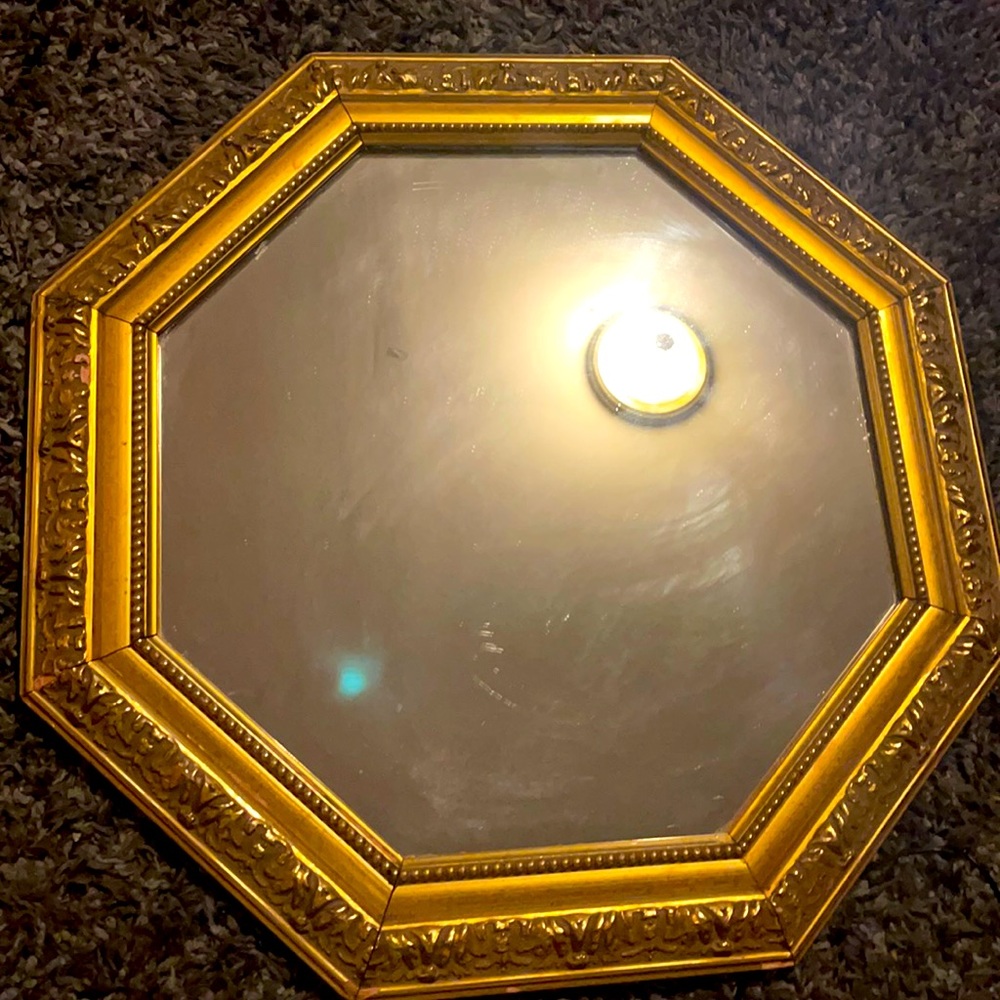 Gold Trim Mirror